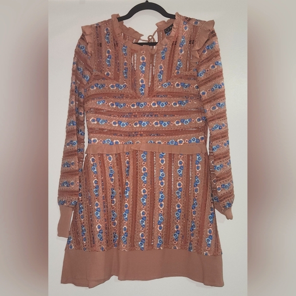 For Love & Lemons Persephone LS Dress Sz M - Picture 2 of 5